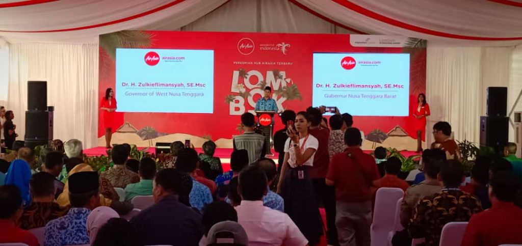 Peresmian hub AirAsia ke 5 di Pulau Lombok, Nusa Tenggara Barat
