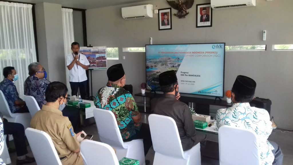 Kunjungan Kerja Komisi II DPRD Provinsi NTB ke Kawasan Khusus (KEK) Mandalika persiapan MotoGP 2021