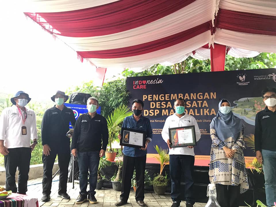 Rebound Desa Wisata DSP Mandalika di Desa Kerujuk Pemenang Barat, Kabupaten Lombok Utara.