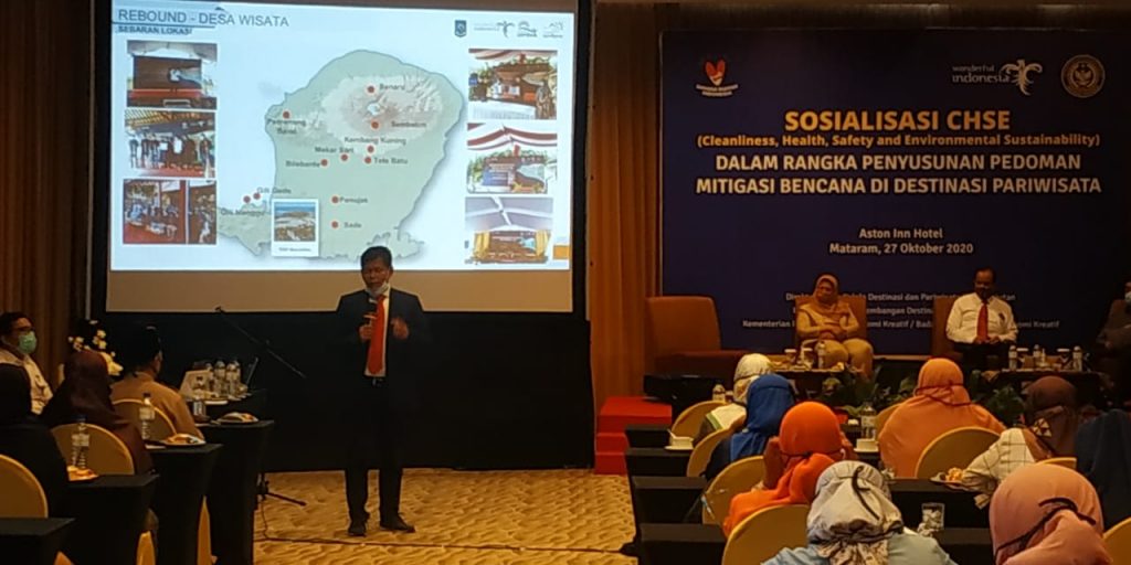 Sosialisasi CHSE dalam Rangka Penyusunan Pedoman Mitigasi Bencana di Destinasi Pariwisata