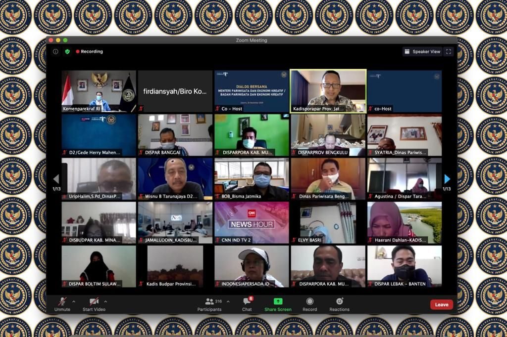 Percepat Pemulihan Pariwisata, Menparekraf Dorong Penerapan K4 lewat Kolaborasi Pemda se-Indonesia