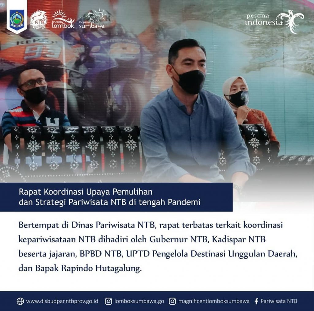 Rapat Koordinasi Upaya Pemulihan dan Strategi Pariwisata NTB di tengah Pandemi