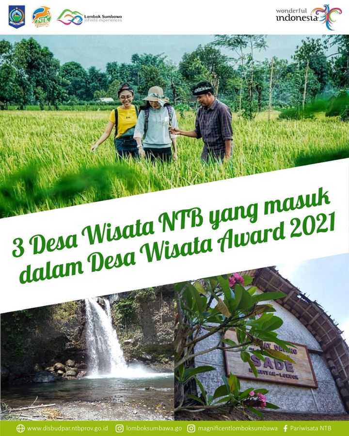 3 Desa Wisata NTB yang Masuk Dalam Desa WIsata Award 2021