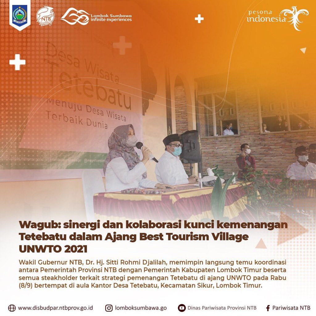 Sinergi dan Kolaborasi Kunci Kemenangan Tete Batu dalam Ajang Best Tourism Village UNWTO 2021